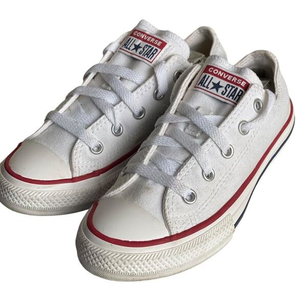 Converse Kids Chuck Taylor All Star Low Top Sneaker Optical White Size 13 - Picture 3 of 6